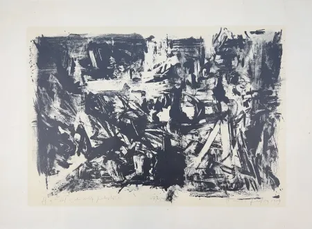 Litografía Vedova - Dal ciclo della protesta - n. 9