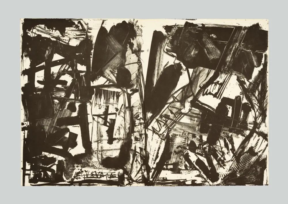 Litografía Vedova - Scontro di situazioni