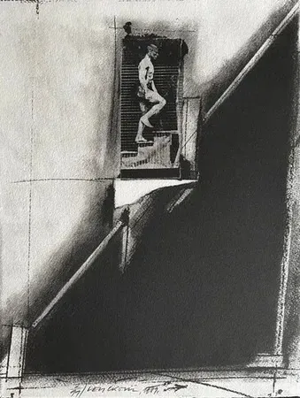 Litografía Velickovic - Composition 