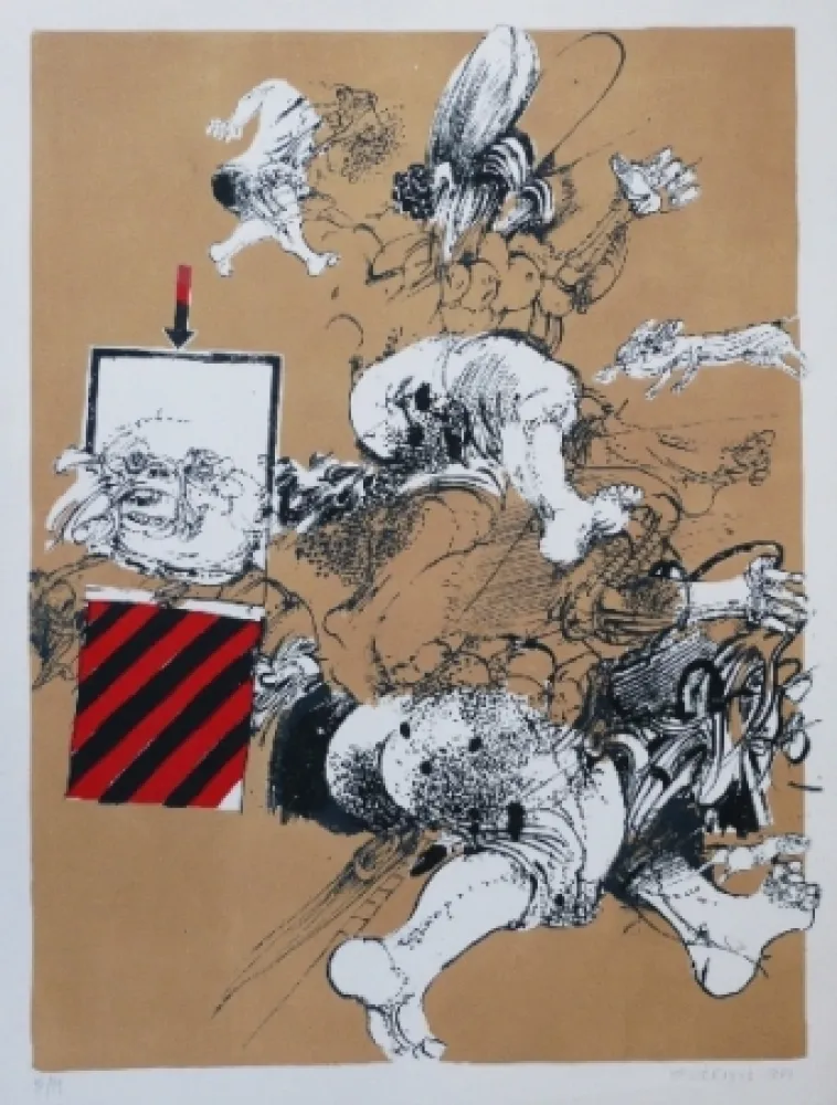 Litografía Velickovic - FIGURE