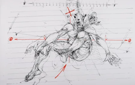 Serigrafía Velickovic - La Chute, 1975