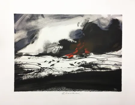 Litografía Velickovic - LES CORBEAUX (D'après 