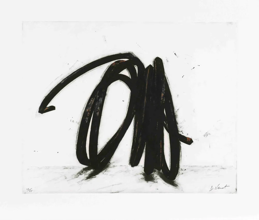 Aguafuerte Venet - Indeterminate line II