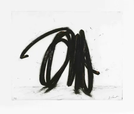 Aguafuerte Venet - Indeterminate line II