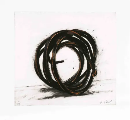 Aguafuerte Venet - Indeterminate Line III