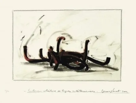 Serigrafía Venet -  Indeterminate Lines