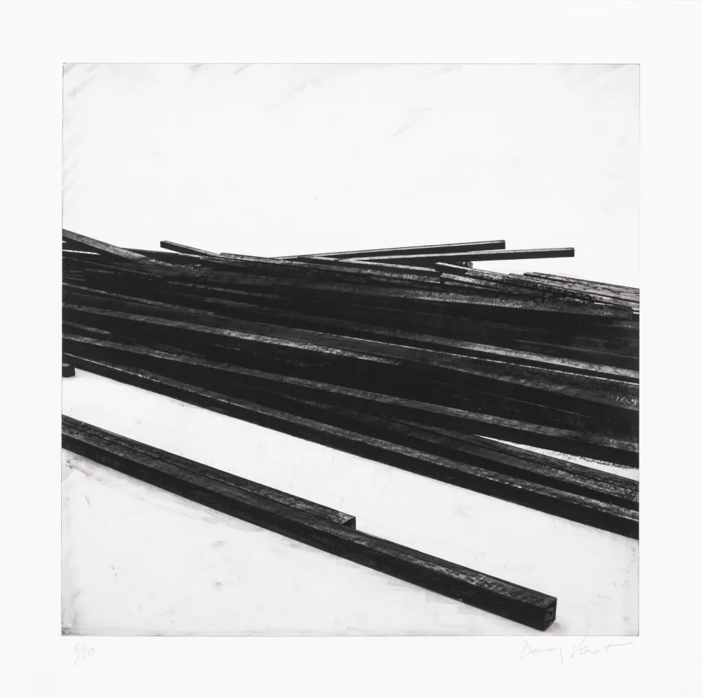 Serigrafía Venet - Lignes droites / désordre 01