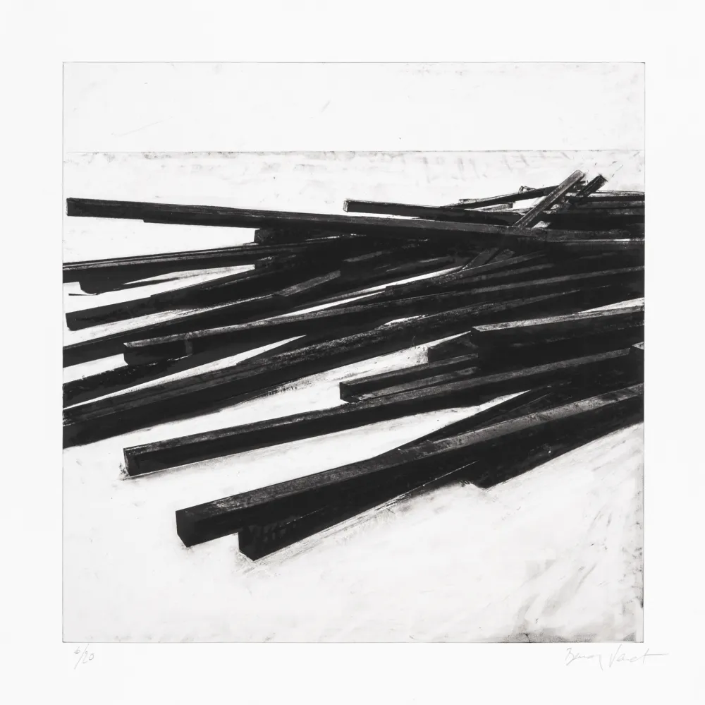 Serigrafía Venet - Lignes droites / désordre 03