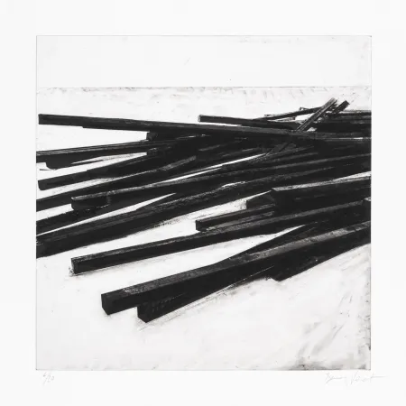 Serigrafía Venet - Lignes droites / désordre 03