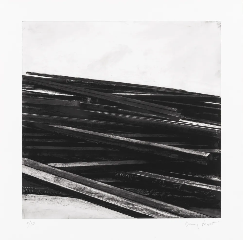 Serigrafía Venet - Lignes droites / désordre 04