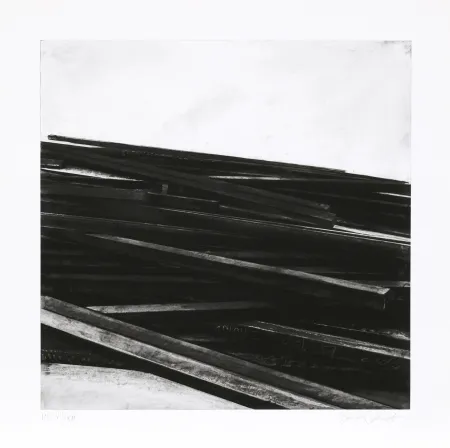 Serigrafía Venet - Lignes droites / désordre 04