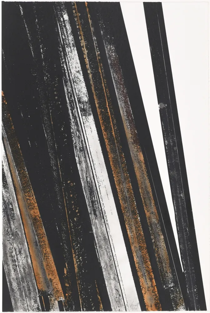 Serigrafía Venet - Untitled II (Lignes droites)