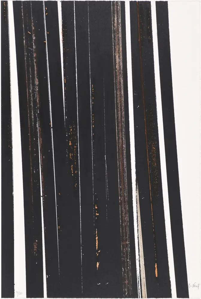 Serigrafía Venet - Untitled X (Lignes droites)