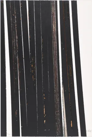 Serigrafía Venet - Untitled X (Lignes droites)