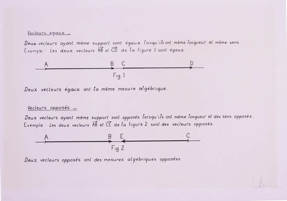 Litografía Venet - VECTEURS