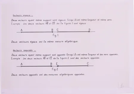 Litografía Venet - VECTEURS