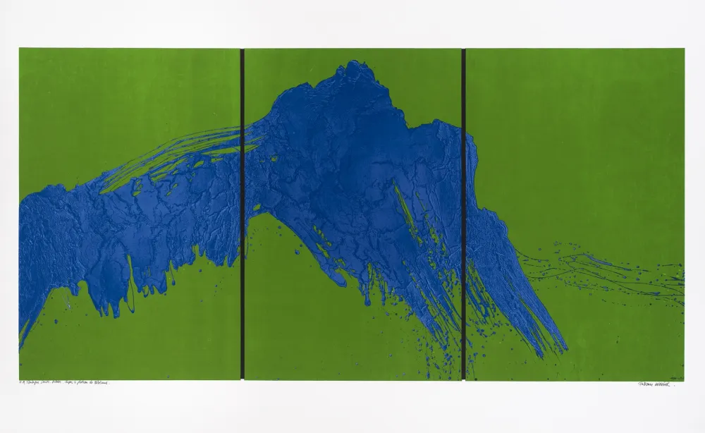 Serigrafía Verdier - Montagne Sainte-Victoire, depuis le plateau de Bibémus