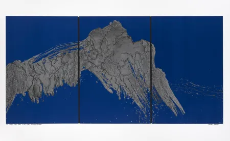 Serigrafía Verdier - Montagne Sainte-Victoire, depuis le plateau de Bibémus, la nuit