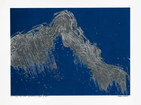 Serigrafía Verdier - Montagne Sainte-Victoire, des Venturiers au Cengle, la nuit