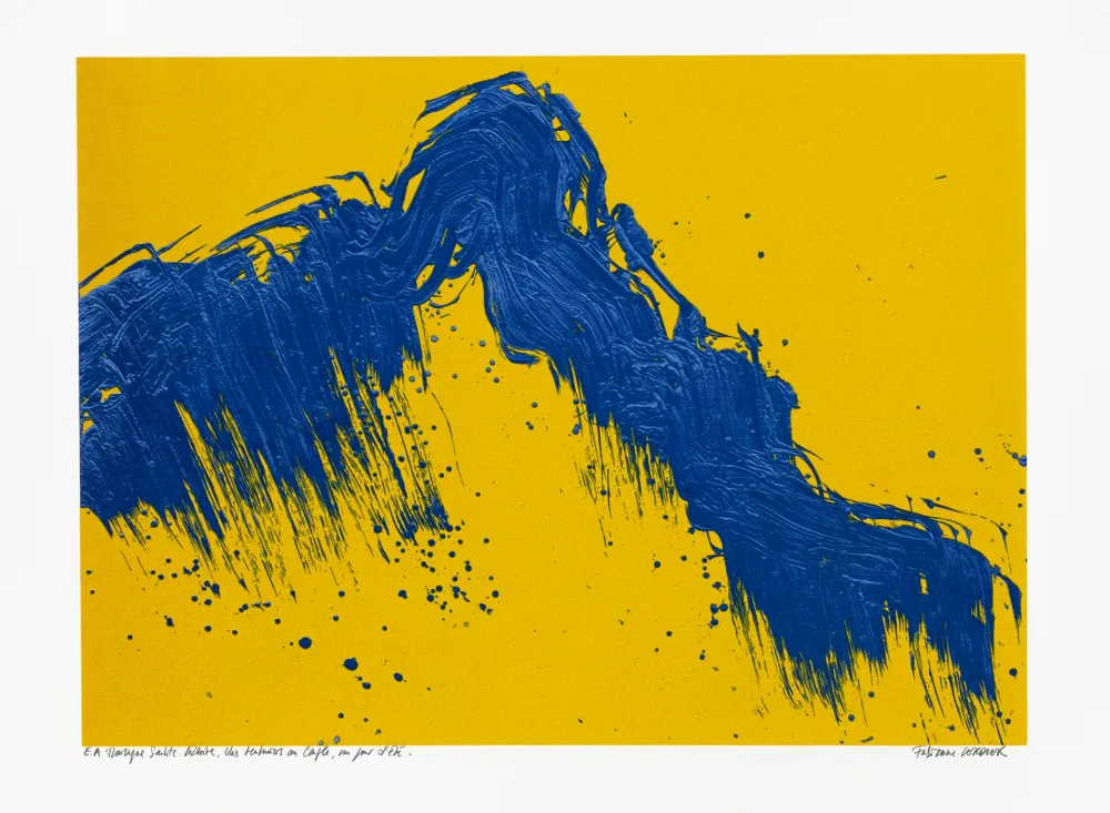 Serigrafía Verdier - Montagne Ste Victoire  des Venturiers au Cengle