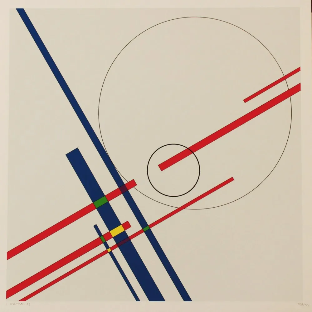 Litografía Veronesi - CONSTRUCTION - EXACTA FROM CONSTRUCTIVISM TO SYSTEMATIC ART 1918-1985