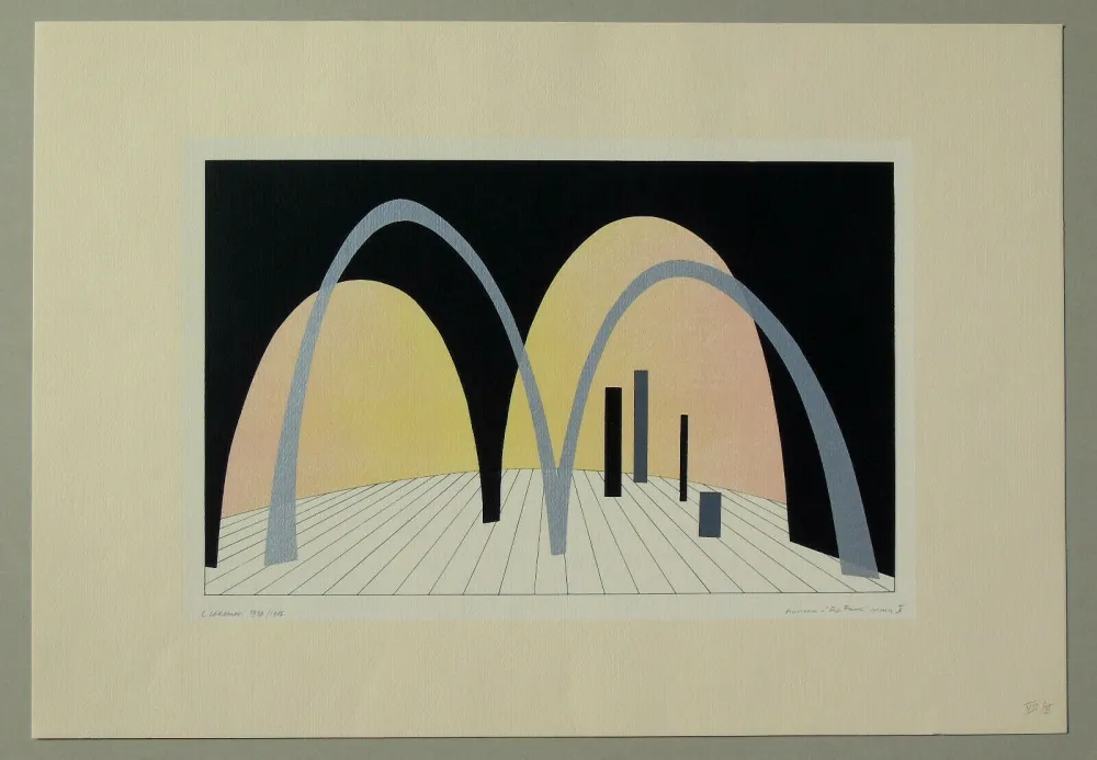 Litografía Veronesi - Teatro 2 (tavola B)