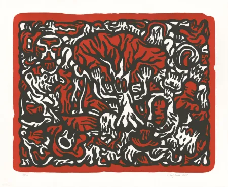 Litografía Verschaere - The Outlaw Tree