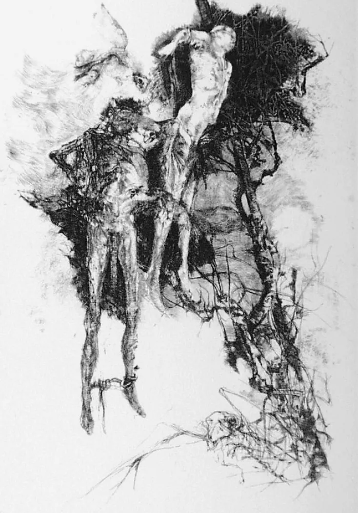 Aguafuerte Vespignani - Ballata degli impiccati