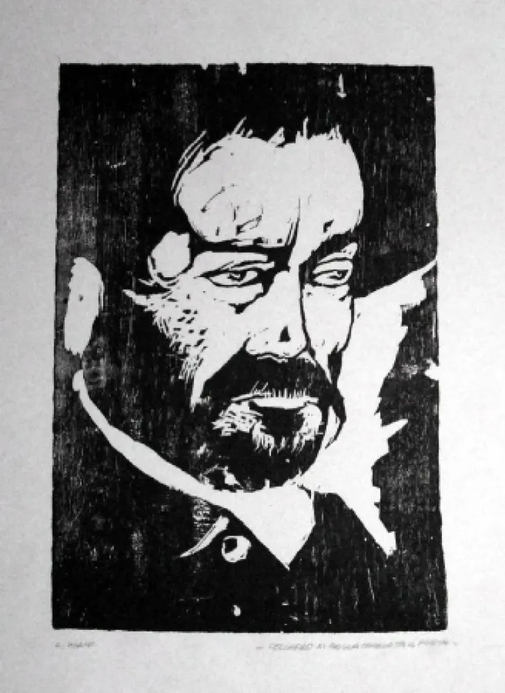 Grabado En Madera Viani - Capitano di mare