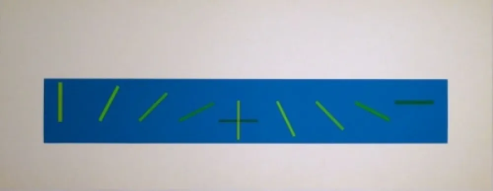 Serigrafía Vieira - Croisement de directions opposées : 7 condictions de saturation chromatique