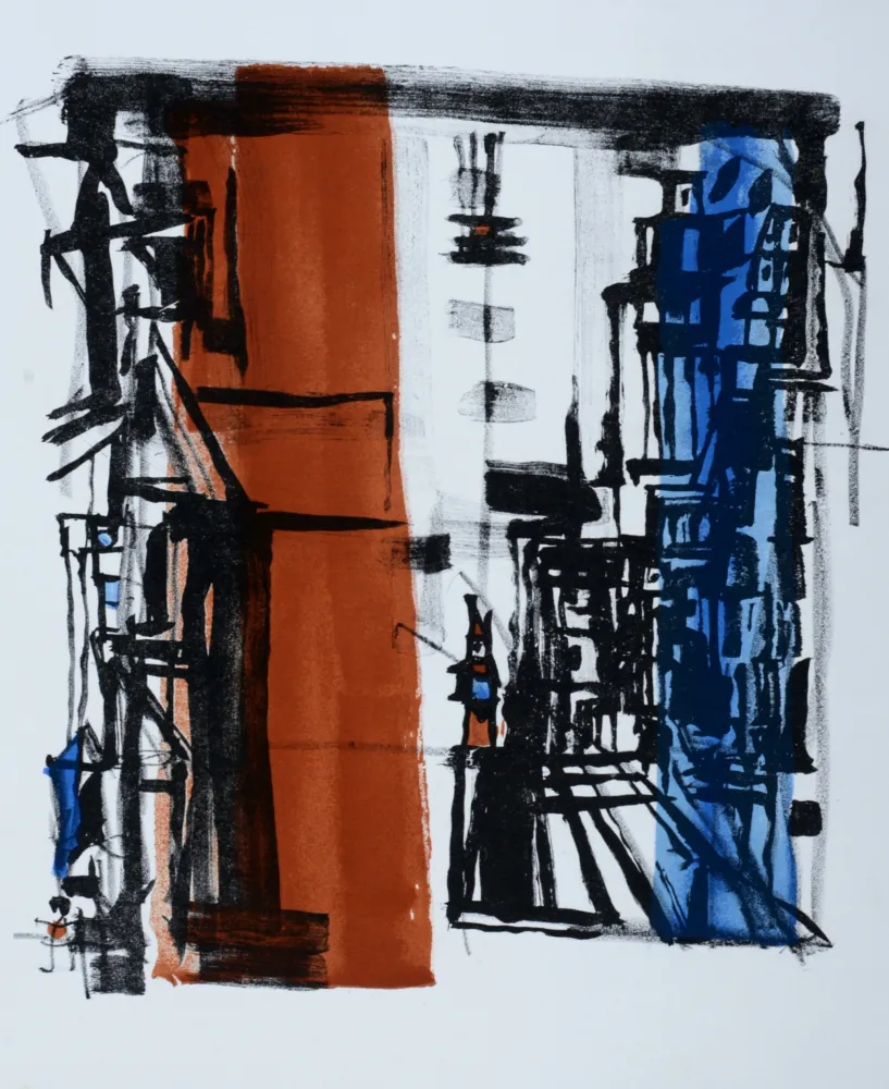 Litografía Vieira Da Silva - Bellini, 1977