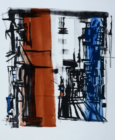 Litografía Vieira Da Silva - Bellini, 1977