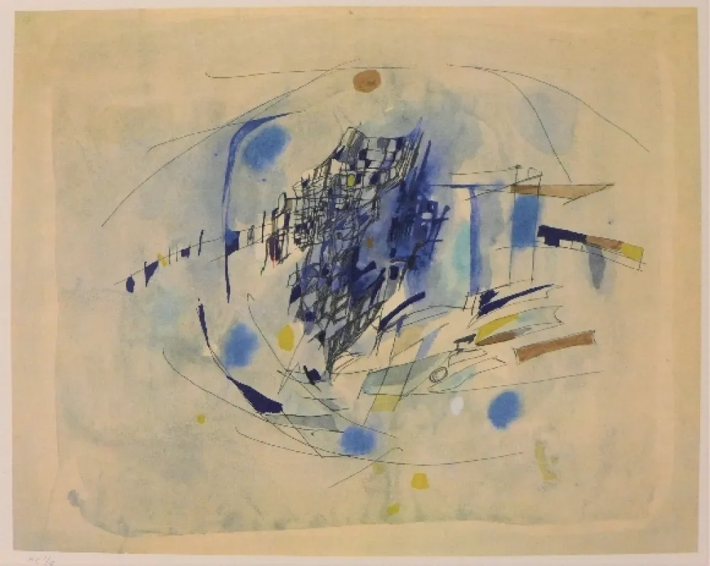 Litografía Vieira Da Silva - Clair de lune