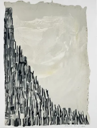 Litografía Vieira Da Silva - Élégie pour Georges Pompidou 