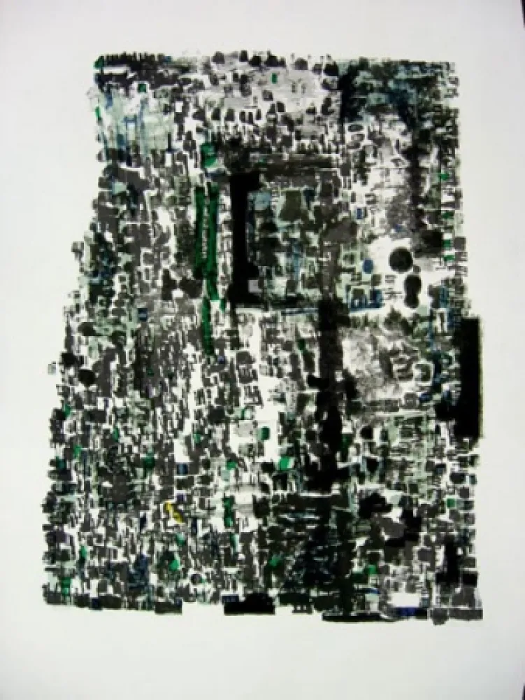 Litografía Vieira Da Silva - GROTTES