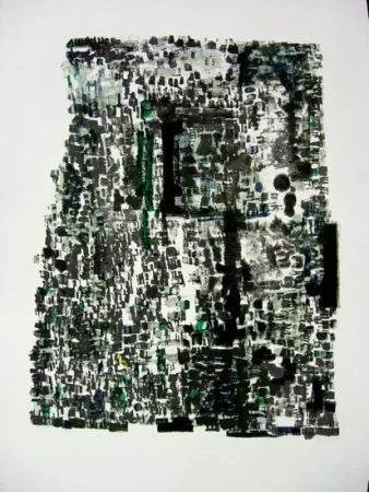 Litografía Vieira Da Silva - GROTTES