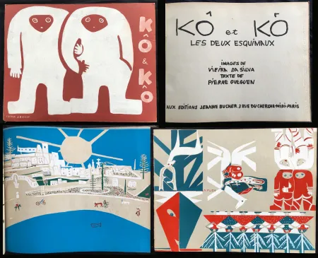 Libro Ilustrado Vieira Da Silva - KÔ & KÔ, les deux esquimaux. Aux éditions Jeanne Bucher, Paris 1933.