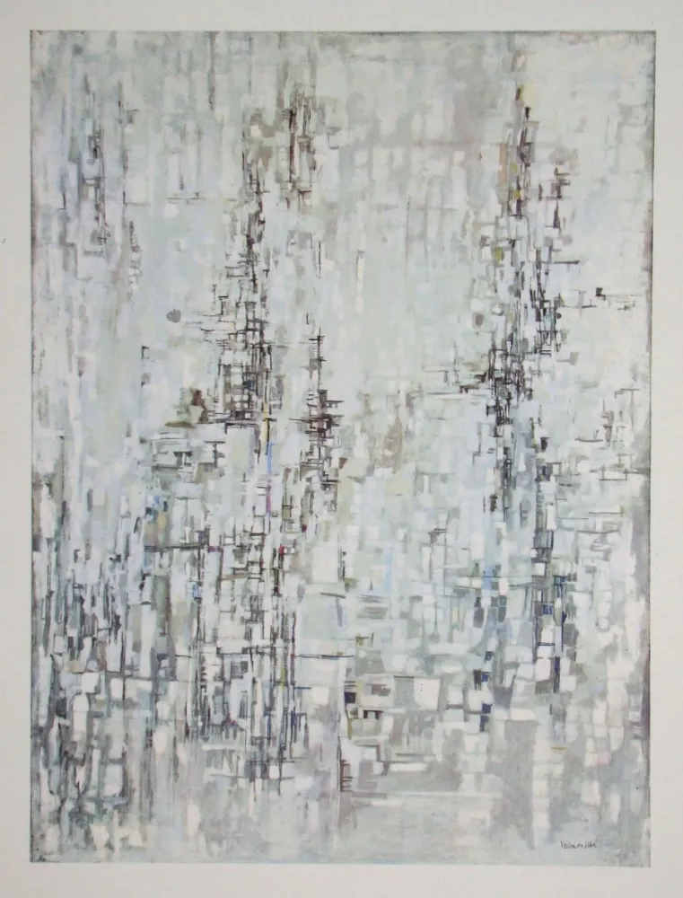 Heliograbado Vieira Da Silva - La cathèdrale - 1954