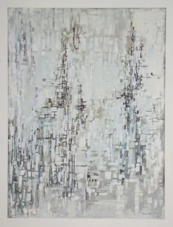 Heliograbado Vieira Da Silva - La cathèdrale - 1954