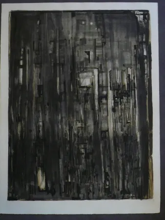 Litografía Vieira Da Silva - La nef