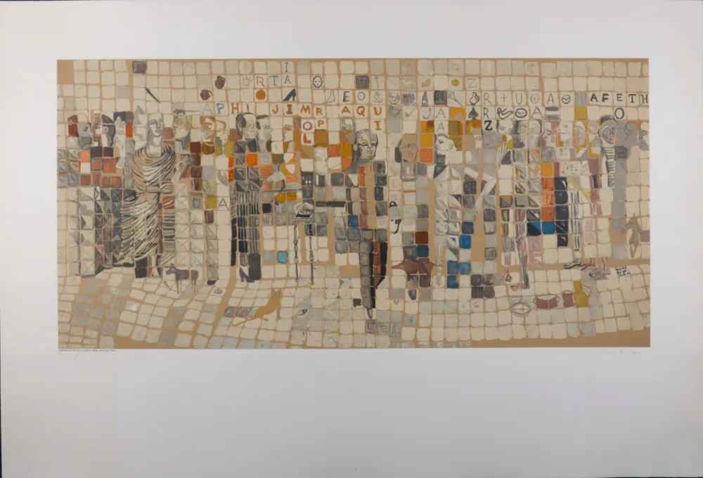 Litografía Vieira Da Silva - Projet pour le Métro, c. 1980 - Hand-signed & numbered