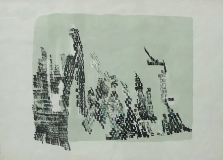 Litografía Vieira Da Silva - SENZA TITOLO