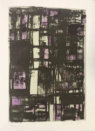 Litografía Vieira Da Silva - Souris 