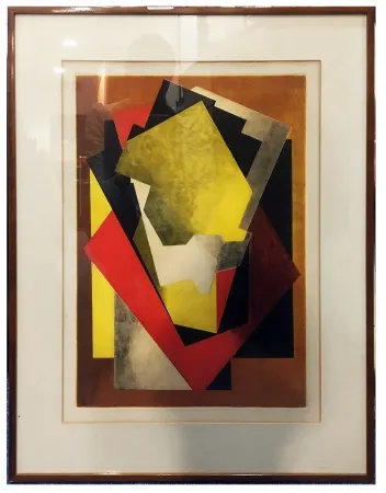 Aguafuerte Y Aguatinta Villon - Composition Cubiste (1927)