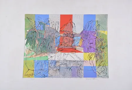 Litografía Villon - Le pigeonnier normand 