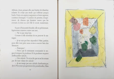 Grabado Villon - Les frontières du matin, 1962 - Full book (Hand-signed & numbered!)