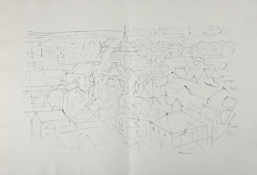 Grabado Villon - Paysage, 1962