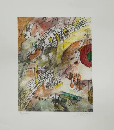 Litografía Visat - Inauguration du stade