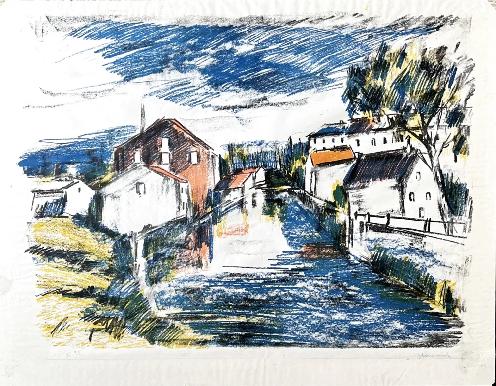 Litografía Vlaminck - Le Sausseron