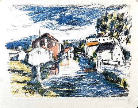 Litografía Vlaminck - Le Sausseron